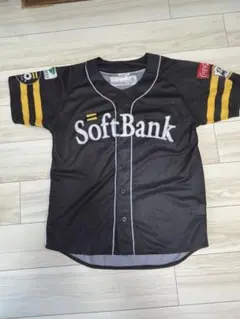 SoftBank ユニフォーム 黒 ストライプ