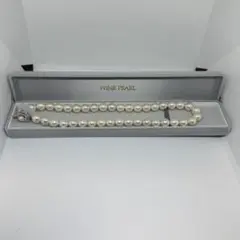 WINK PEARL　三越百貨店　ロングネックレス　大珠　極美品 ウィスプ]WISP K10イエローゴールド ネックレス タンスイパール