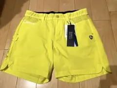 新品 未使用 パーリーゲイツ ゴルフ ショートパンツ サイズ2 イエロー 短パン
