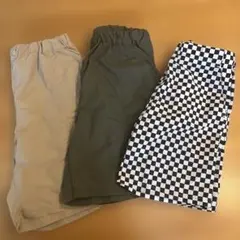 【ユニクロ・グローバルワーク】ショートパンツ 3点セット　140センチ
