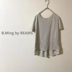 B.Ming ビームス グレー Vネック 半袖シャツ シンプル　カジュアル