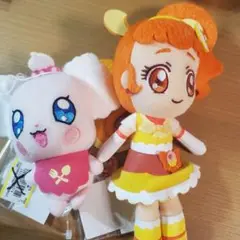 キュアカスタード　ペコリン　ぬいぐるみ　キラキラプリキュアアラモード