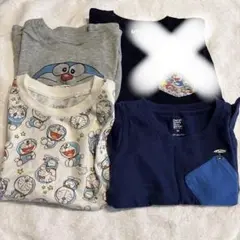 ドラえもん 刺繍ポケット Tシャツ ９０サイズ　100サイズ