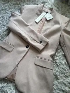 ZARA ピンク テーラードジャケット 34
