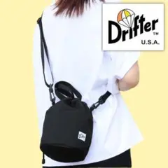 DRIFTER　ドリフター　ドローストリングポーチ　ブラック　ショルダー