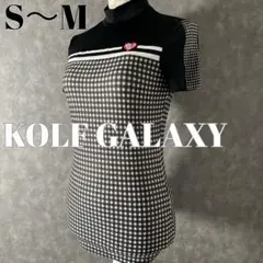 KOLF GALAXY チェック モックネック ストレッチメッシュシャツ S~M