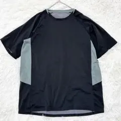 大きいサイズ◆半袖Tシャツ　ドライ　黒　スポーツ　夏　メンズ　スポーツ