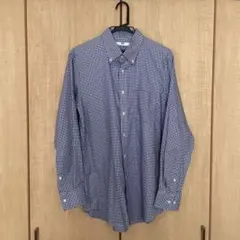 UNIQLO ユニクロ コットン ボタンダウンシャツ チェック 長袖 L