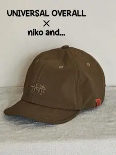ユニバーサル　オーバーオール　niko and...　キャップ カーキ