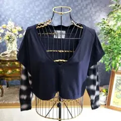 TOGA ✕ OPENING CEREMONY 袖切替Vネックドルマントップス