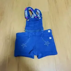 青いサロペット 90cm