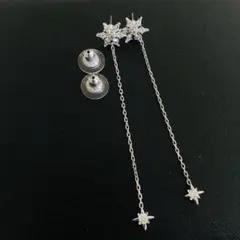 【メルカリ便】Swarovski/スワロフスキー/雪結晶/ピアス/スノーフレーク