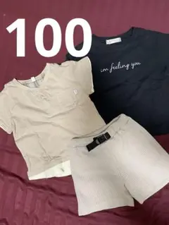 100size Tシャツ　短パン　3点セット