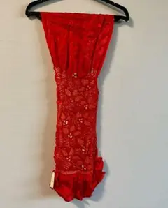 正絹 絞り 赤 帯揚げ 新品 未使用