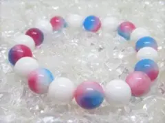 ★【キャンディジェイド×ホワイトオニキス】 パワーストーン