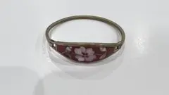 【美品】 MALAIKA マライカ バングル ブレスレット シェル レッド