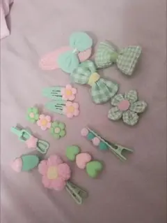 カラフル ヘアクリップ セット