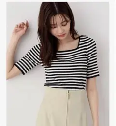 未使用♡ナチュラルビューティーベーシック　リブニット