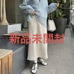 【新品未使用】テックリネンすっきりベイカーIラインスカート