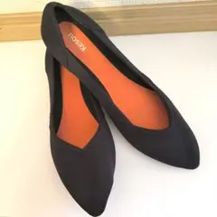 【新品未使用】kesasu ネイビー フラットパンプス