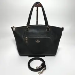 【美品】 COACH バッグ トートバッグ レザー ブラック 2way
