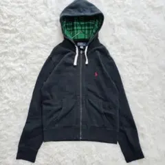 【良品】ポロバイラルフローレン パーカー フーディー CONMAR 刺繍ロゴ