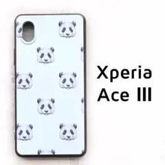 Xperia Ace Ⅲ ケース カバー パンダの顔