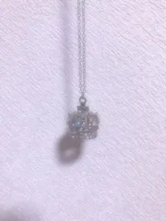 水曜日のアリス 風 王冠ネックレス シルバー