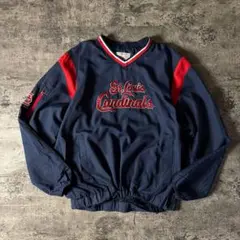 MLB シカゴ・ホワイトソックス ナイロンプルオーバー 刺繍ロゴ 黒 ブラック