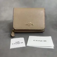 COACH 三つ折り財布 トープ 新品未使用