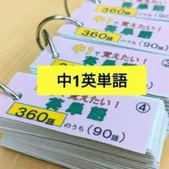 ■苦手克服【英単語帳】中1ニューホライズン対応［360語］