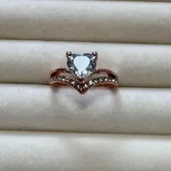 指輪 レディース ローズ ハート ギフト ダイヤモンド 結婚 ロマンチック