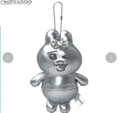 【新品未使用、タグ付き】しまむら　おぱんちゅうさぎ　マスコットチャーム シルバー