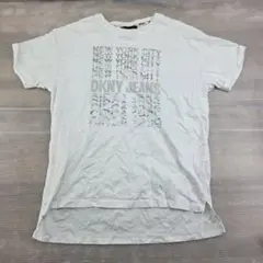 ＄DKNY JEANS M ホワイト Tシャツ NEW YORK CITY