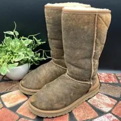 UGG アグ ムートンブーツ クラシック トール ボンバー【23.0】レザー