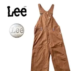 希少★Lee リー オーバーオール 金ボタン デッドストック 男女兼用 ブラウン