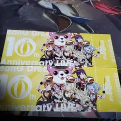 【シリアル未使用】　バンドリ　10th チケット風カード　ハロハピ　2点