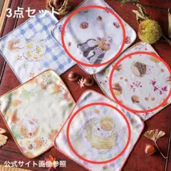 夏目友人帳 3点セット 一番くじ F賞 ニャンコ先生 栗 ハンドタオル