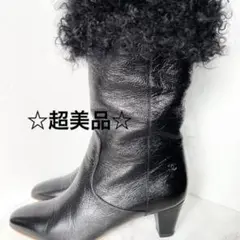 ☆超美品☆ CHANEL ファー付き2wayシャネルブーツ