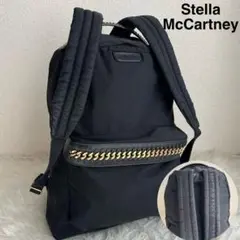 StellaMcCartney リュック 肩掛け ロゴ ナイロン ブラック ロゴ