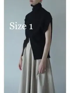 CLANE ZIP COLLAR KNIT VEST ニットベスト
