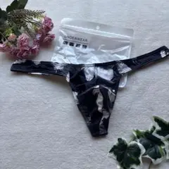 新品　メンズ　XXLサイズ　触り心地超いい　ブラック　feather Tバック