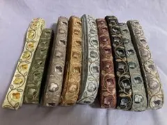 インド刺繍リボン まとめ売り 　10種類 各2m 　セット Z1