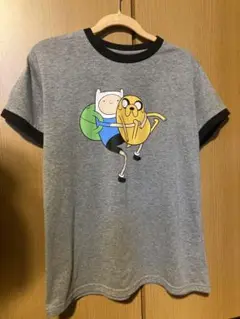 フィンとジェイク 半袖Tシャツ グレー