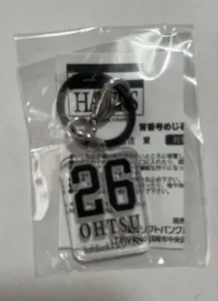 背番号目印チャーム(大津亮介投手)ホークス