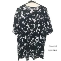 LAD MUSICIAN フェザー柄UネックTシャツ 44 2014SS