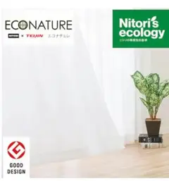 Nitori Econature ホワイトレースカーテン