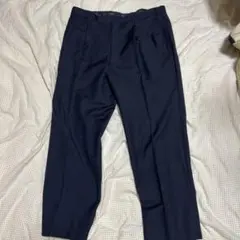 Miyuki ネイビー スラックス ウール混紡