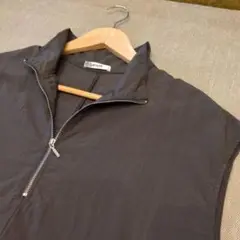 Lutique　ハーフジップ　ハイネック　ノースリーブ　ワンピース　グレー
