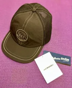 and wander アンドワンダー　帽子　バックメッシュキャップ